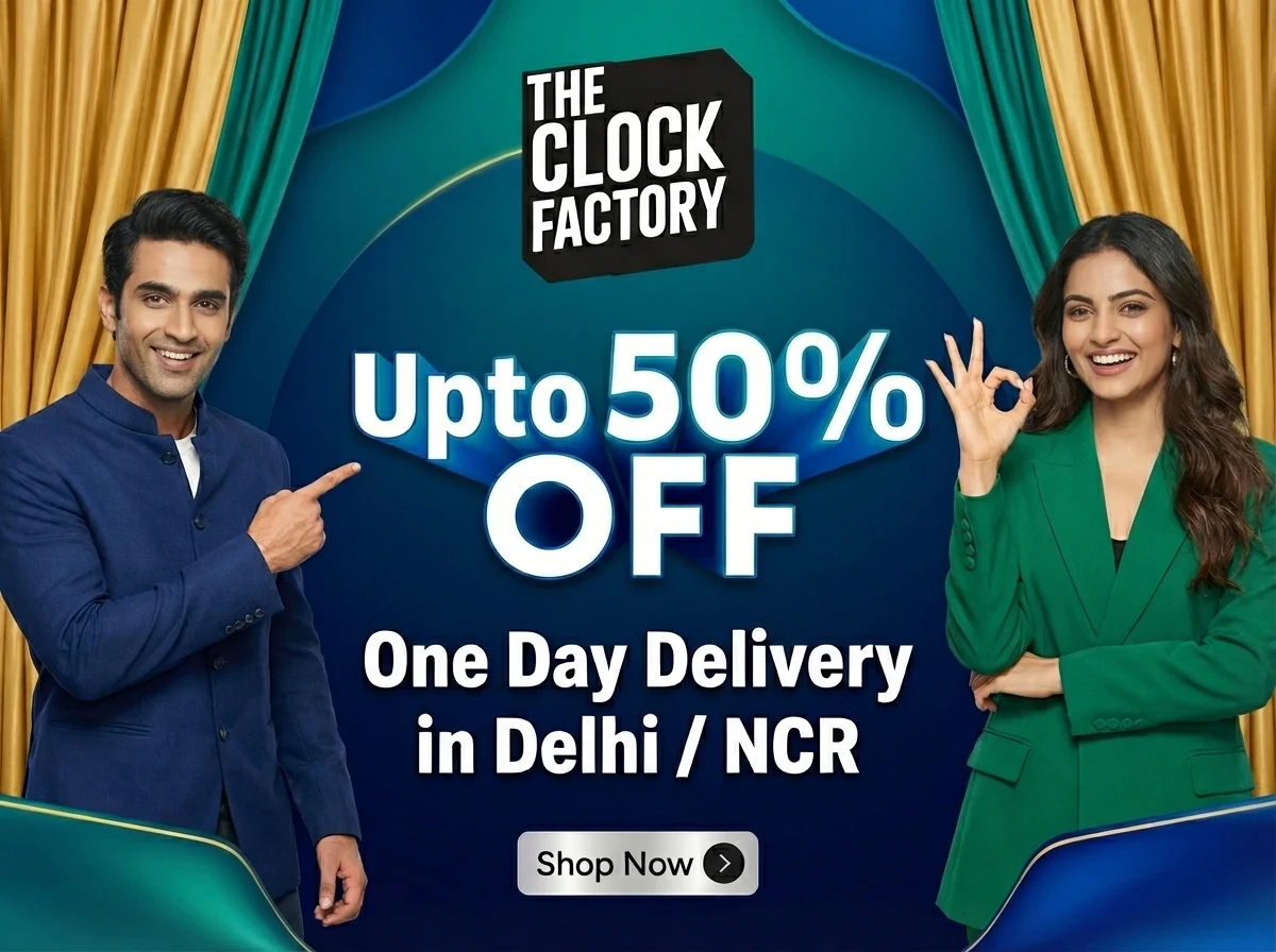 The Clock Factory Featured Products - Premium Clocks Collection - Banner 1