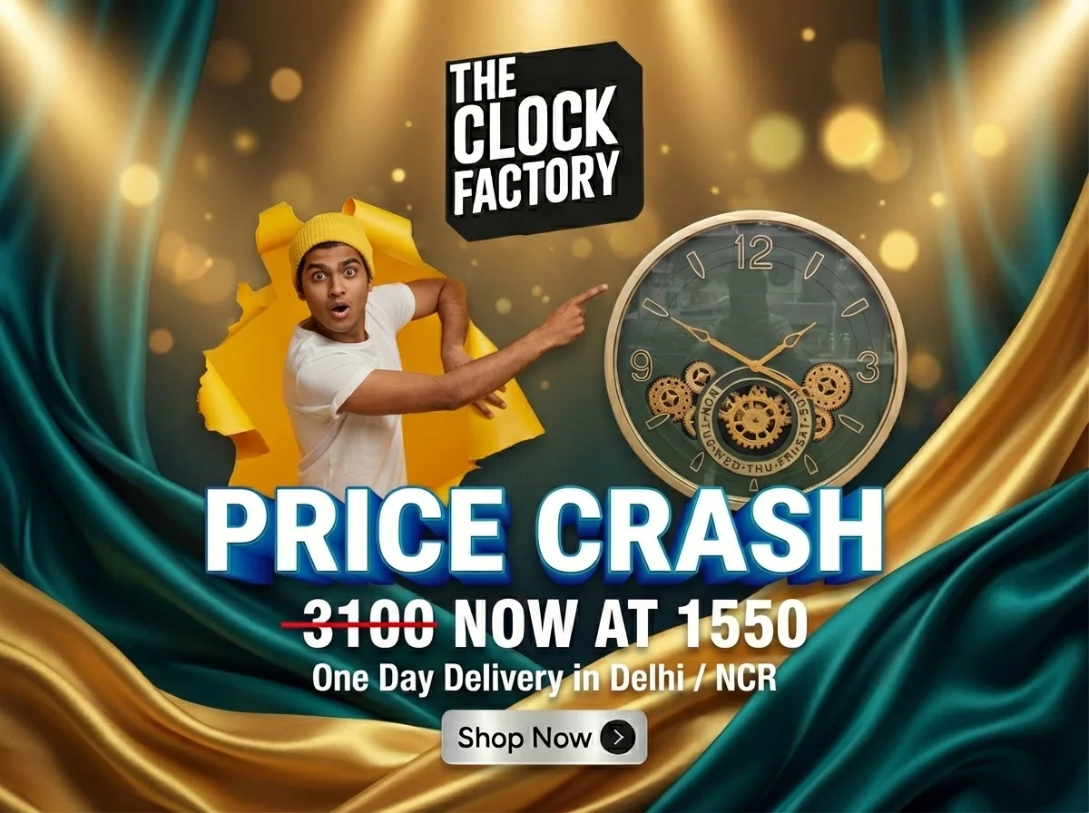 The Clock Factory Featured Products - Premium Clocks Collection - Banner 2
