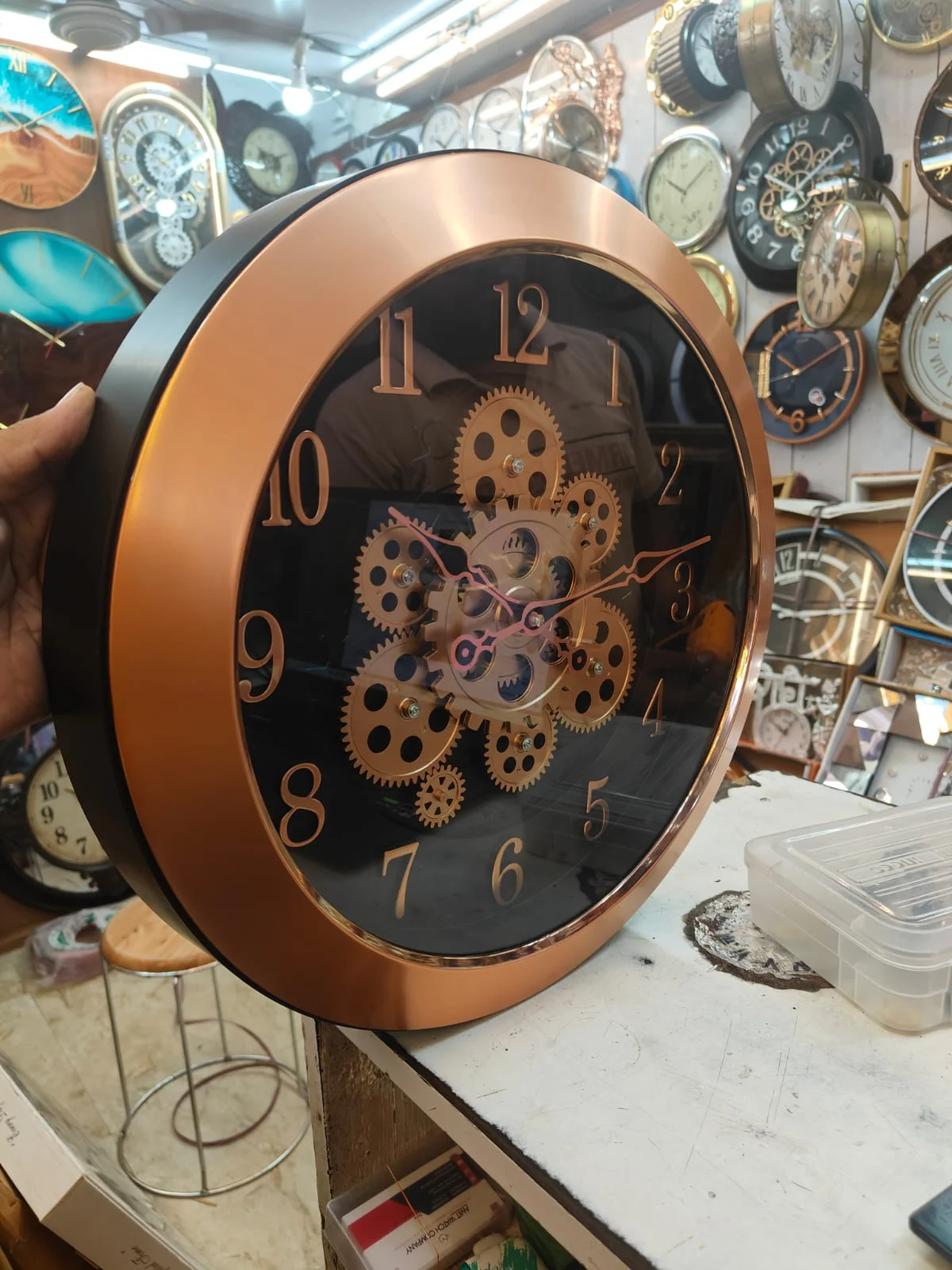 Sapna 3341 Marble Gear Wall Clock - Sapna - Wall Clock 16 inch - Wall Clock, Gear Clock, Marble Clock - Image 5