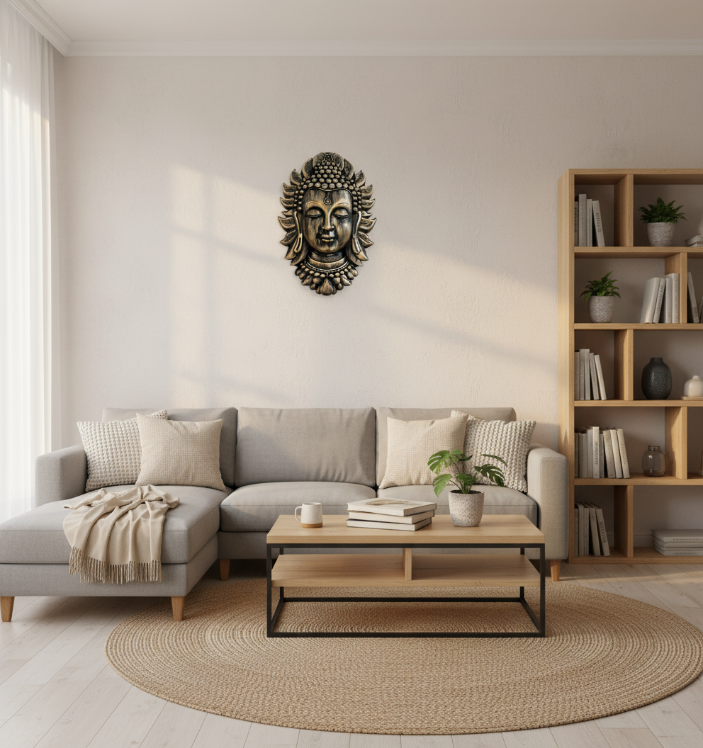 Sizzero BuddhaFace-golden - Decor 1