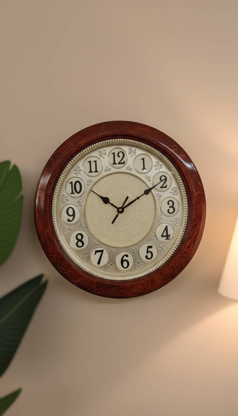The clock Factory tcf575 wooden - The clock Factory tcf575 - Wall Clock 