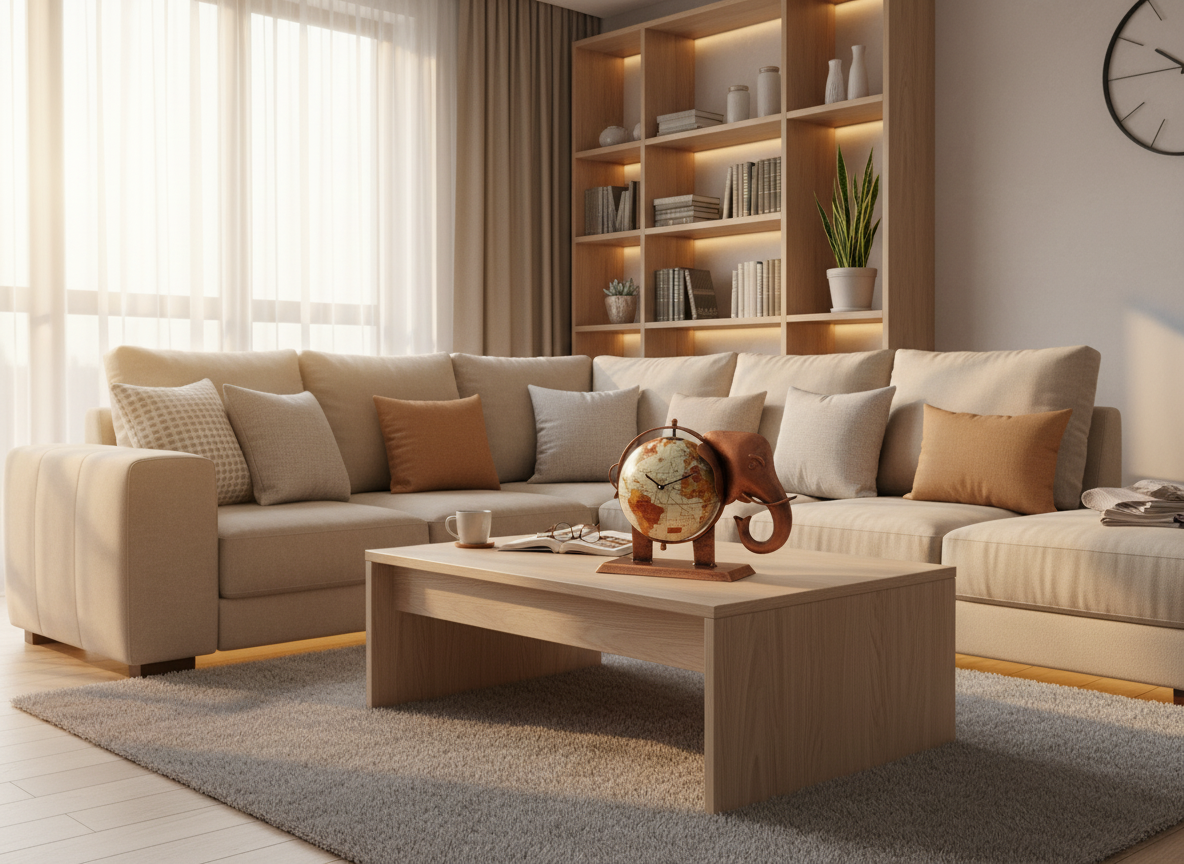 The clock Factory elephantglobe copper - Decor 1