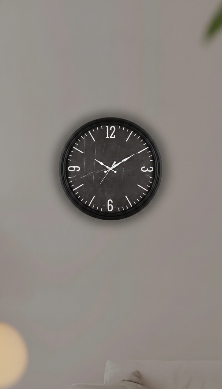 Sizzero 2200-LightWood Modern Wall Clock 22x22 lifestyle 6