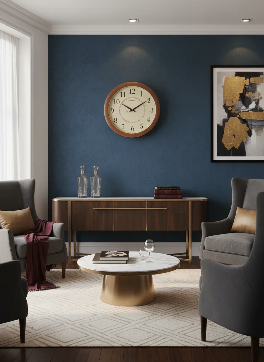 Surya s319 Wooden Wall Clock - Elegant Home Decor - Decor 8