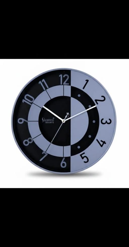 Sizzero 1408 Modern Wall Clock - Brown key highlights