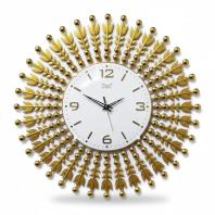 Theo 5154 Gold Sunburst Wall Clock - Theo - Wall Clock 20 inch - Wall Clock,  Gold Clock,  Sunburst Clock - Image 6