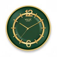 Vista 7020: Gold & Green Wall Clock - vista - Wall Clock 12 inch - Wall Clock, Vista, 7020 - Image 6