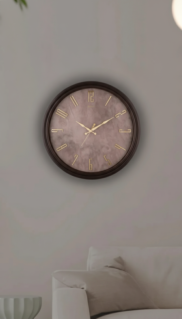 Sizzero 2200-LightWood Modern Wall Clock 22x22 lifestyle 3
