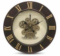 Industrial Chic Wall Clock | Exposed Gears & Eiffel Tower - The clock Factory - Wall Clock 20 inch - Wall Clock,  Industrial Decor,  Steampunk - Image 6