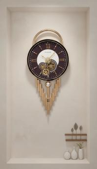 Long designer gear wall clock - The clock Factory - Wall Clock 28 inch - Wall Clock, Steampunk, Gear Clock - Image 7