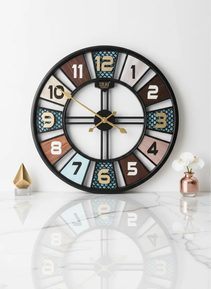 Solar SQ34 Modern Wall Clock