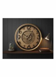 Glam Gold Gear Wall Clock - The clock Factory - Wall Clock 22 inch - Wall Clock, Gold Clock, Gear Clock - Image 7