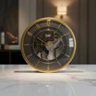 Pride 8094 Gold Marble Wall Clock - Pride - Wall Clock 14 inch - Wall Clock,  Gold Frame,  Marble Design - Image 7