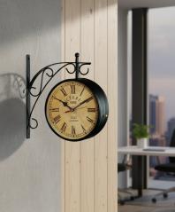 The Clock Factory VictoriaStationClock Double-Sided Vintage Wrought Iron Wall Clock - The clock Factory - Double Sided Clocks  - ["Vintage", "Home Decor", "Double-Sided" - Image 9