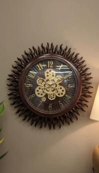 Sapna 3361 Sunburst Gear Wall Clock - Sapna - Wall Clock 22 inch - Wall Clock,  Gear Clock,  Sunburst Clock - Image 9