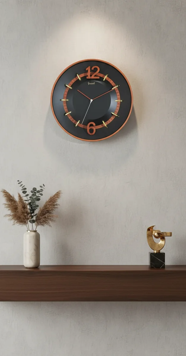 Sizzero 1806 Bronze Wall Clock - Modern Elegance - Sizzero - Wall Clock 18 inch - Wall Clock,  Bronze Clock,  Modern Clock - Image 8