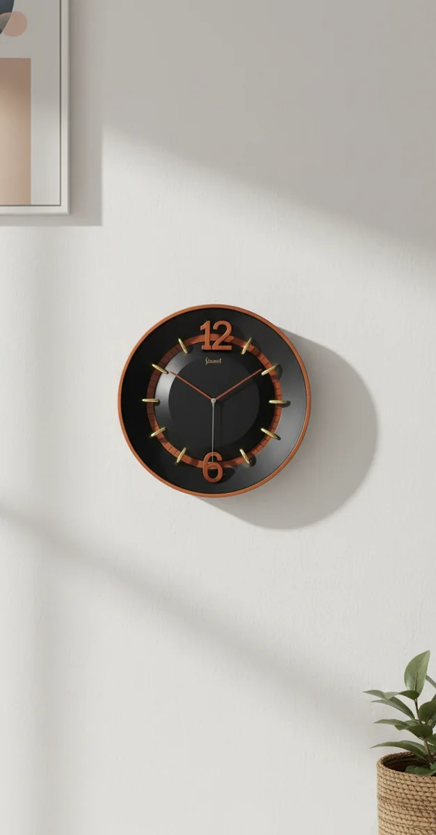 Sizzero 1806 Bronze Wall Clock - Modern Elegance - Sizzero - Wall Clock 18 inch - Wall Clock,  Bronze Clock,  Modern Clock - Image 9