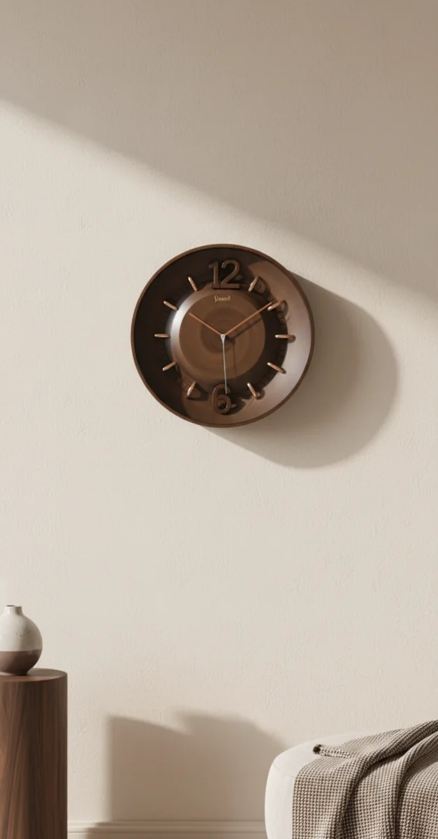 Sizzero 1806 Bronze Wall Clock - Modern Elegance - Sizzero - Wall Clock 18 inch - Wall Clock,  Bronze Clock,  Modern Clock - Image 8