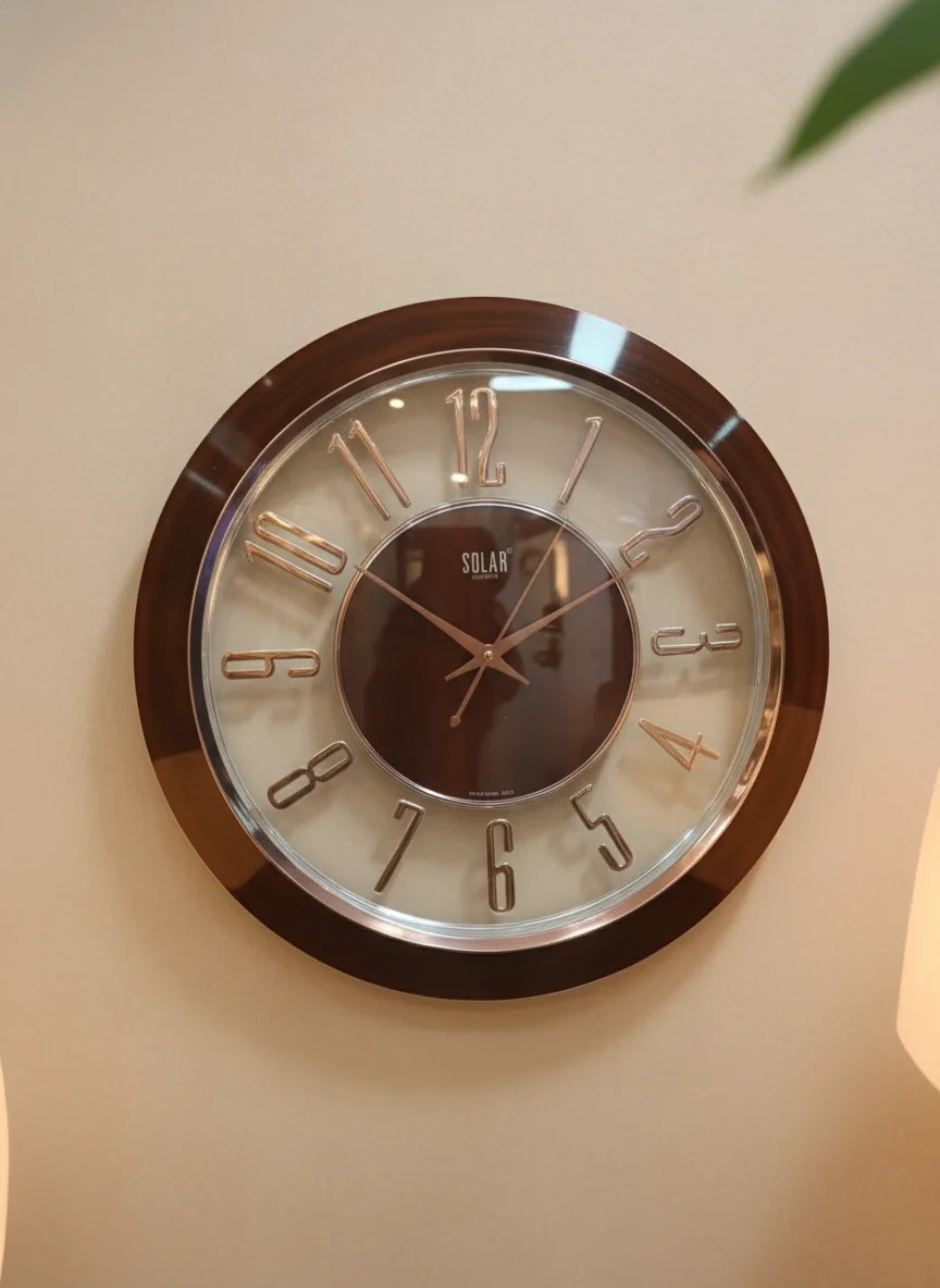 Solar SQ63 Rose Gold Wall Clock