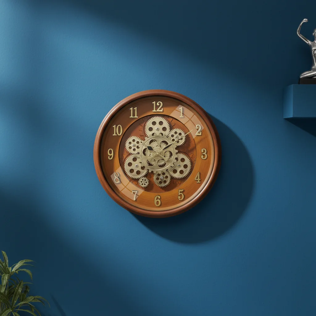 Matiz 1487 16-inch Industrial Steampunk Wall Clock with Exposed Gears - The clock Factory - Wall Clock - ["Industrial Steampunk", "Home Decor", "Exposed Gear Mechanism" - Image 6