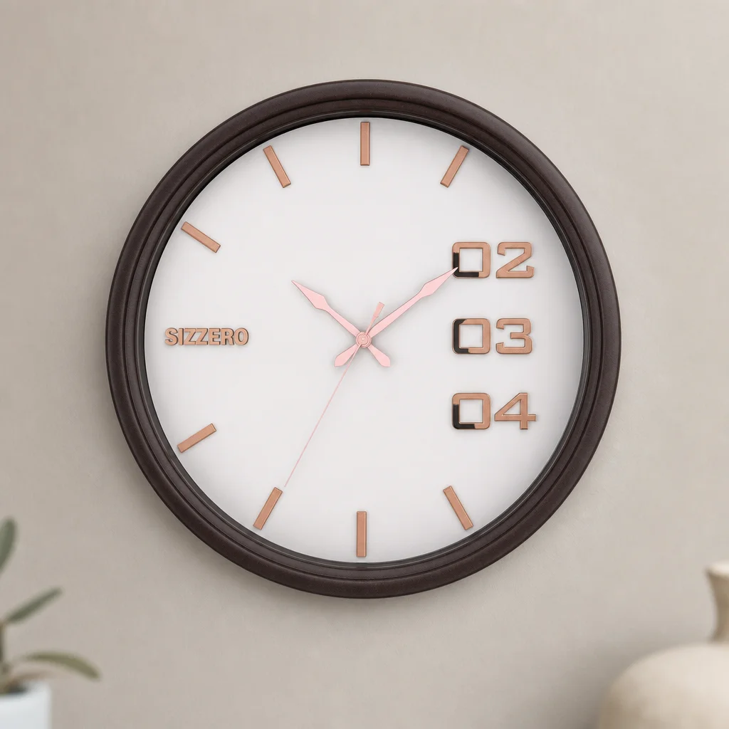 Sizzero 2200-White Wall Clock