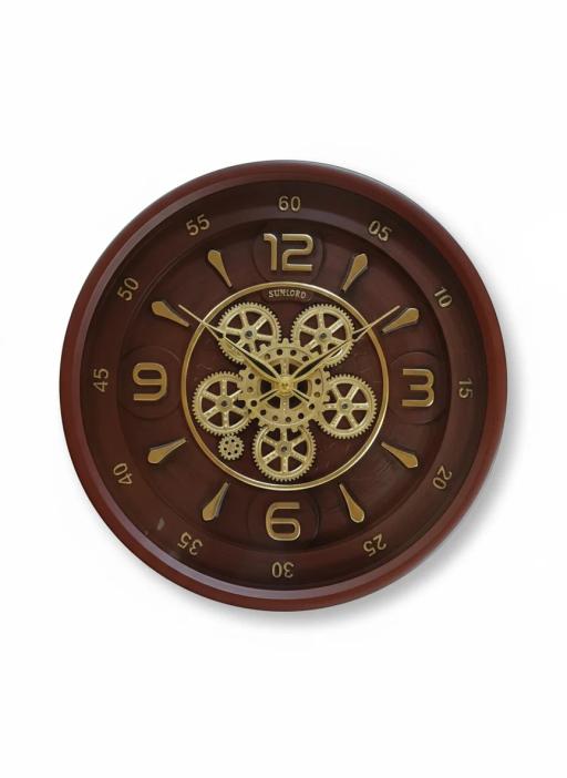Sunbird 3131 Gold Gear Wall Clock key highlights