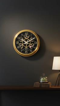 Gold Gear Wall Clock - Elegant Home Decor - Real - Wall Clock 14 inch - Wall Clock,  Gear Clock,  Gold Frame - Image 7