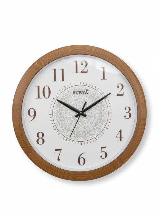 Surya s319 Wooden Wall Clock - Elegant Home Decor key highlights