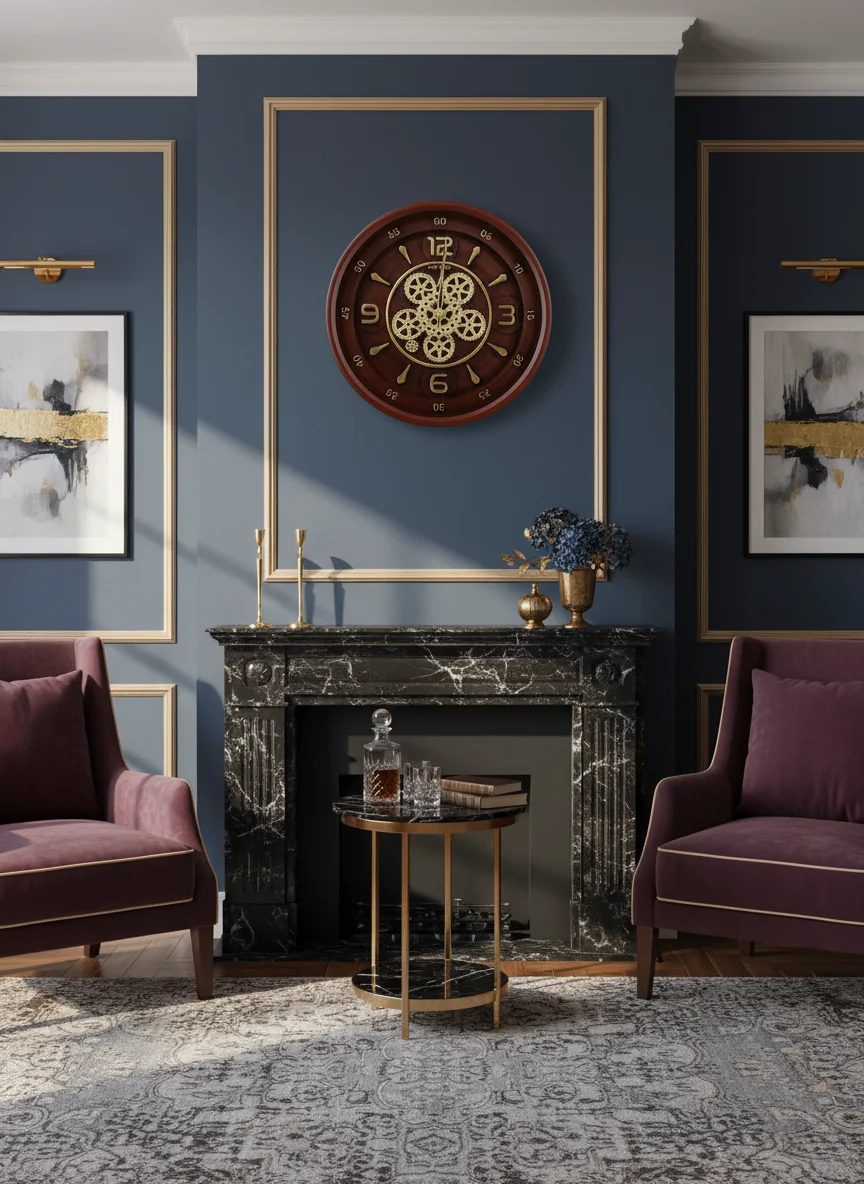 Sunbird 3131 Gold Gear Wall Clock - Sunbird - Wall Clock 20 inch - Wall Clock, Gear Clock, Steampunk Clock - Image 4