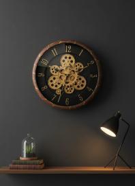 Sapna 3421 Gear Wall Clock - Brown & Gold - Sapna - Wall Clock 14 inch - Wall Clock, Gear Clock, Steampunk Clock - Image 7