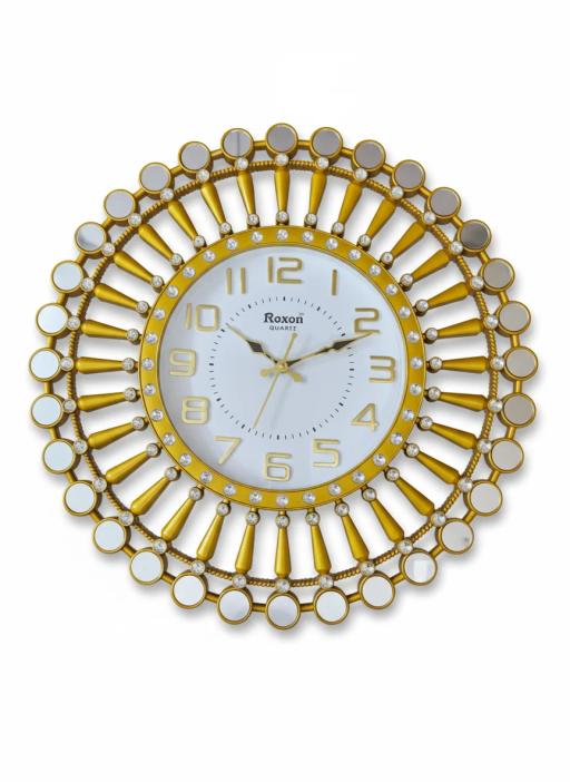 Roxon 999 Gold Mirror Wall Clock key highlights