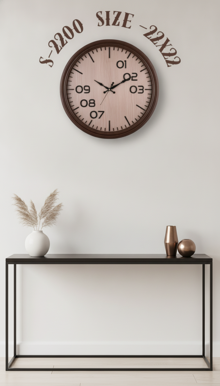 Sizzero 2200-Black Wall Clock - Decor 8