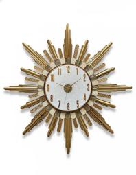 Luxurious Gold Sunburst Wall Clock - Elegant Decor - The clock Factory - Wall Clock 26 inch - Sunburst Clock,  Gold Wall Decor,  Decorative Timepiece - Image 6