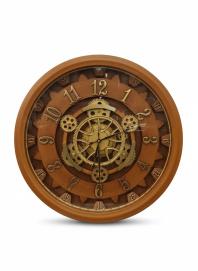 Milan H55 Gear Wall Clock: Rustic Charm - Milan - Wall Clock 20 inch - Wall Clock,  Gear Clock,  Steampunk - Image 6