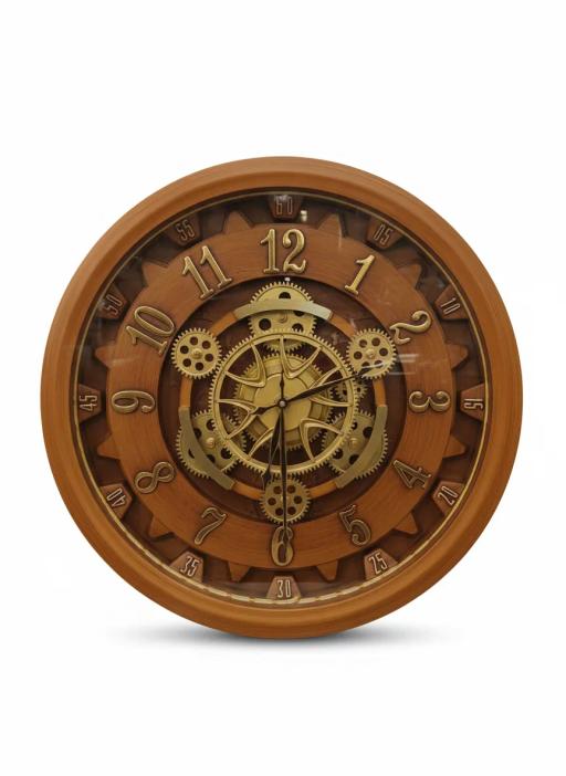 Milan H55 Gear Wall Clock: Rustic Charm key highlights