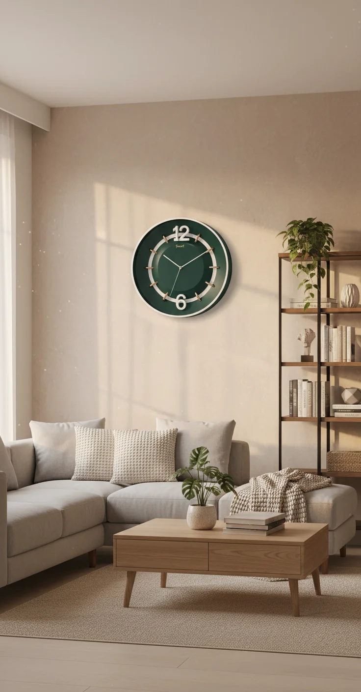 Sizzero 1806 Bronze Wall Clock - Modern Elegance - Decor 7