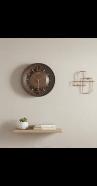 Sizzero 1806 Bronze Wall Clock - Modern Elegance - Sizzero - Wall Clock 18 inch - Wall Clock,  Bronze Clock,  Modern Clock - Image 7