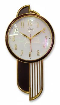 Livon pd02 Elegant Gold & Plum Decorative Wall Clock - Livon - Wall Clock 20 inch - Wall Clock,  Pendulum Clock,  Gold Finish - Image 6