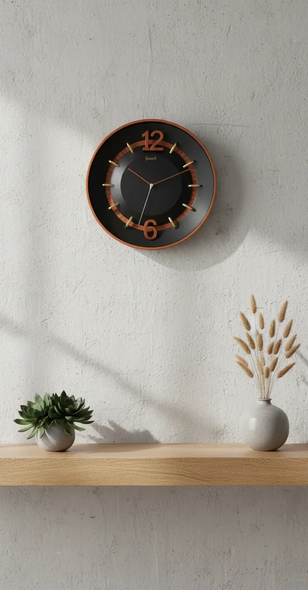 Sizzero 1806 Bronze Wall Clock - Modern Elegance