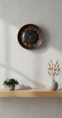 Sizzero 1806 Bronze Wall Clock - Modern Elegance - Sizzero - Wall Clock 18 inch - Wall Clock,  Bronze Clock,  Modern Clock - Image 7