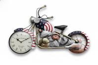 Vintage American Motorcycle Wall Clock - Patriotic Decor - The clock Factory - Wall Clock 29 inch - Motorcycle Clock, Wall Decor, Vintage Style - Image 6