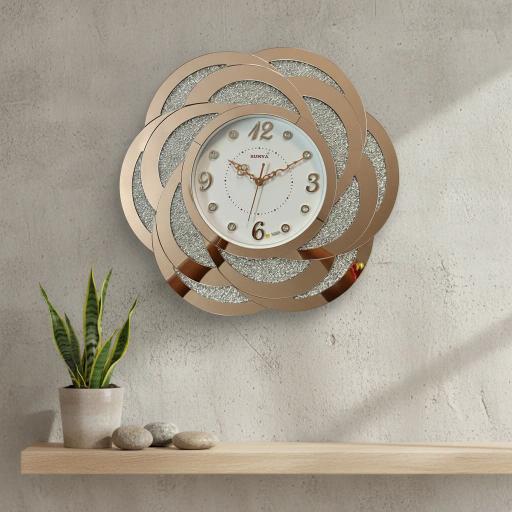 Surya S379 Glitter Wall Clock - Surya S379-RoseGold