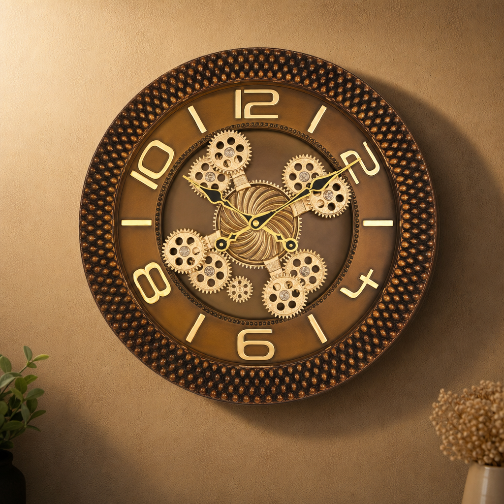 Sapna 3621 Decorative Gear Wall Clock - Decor 2
