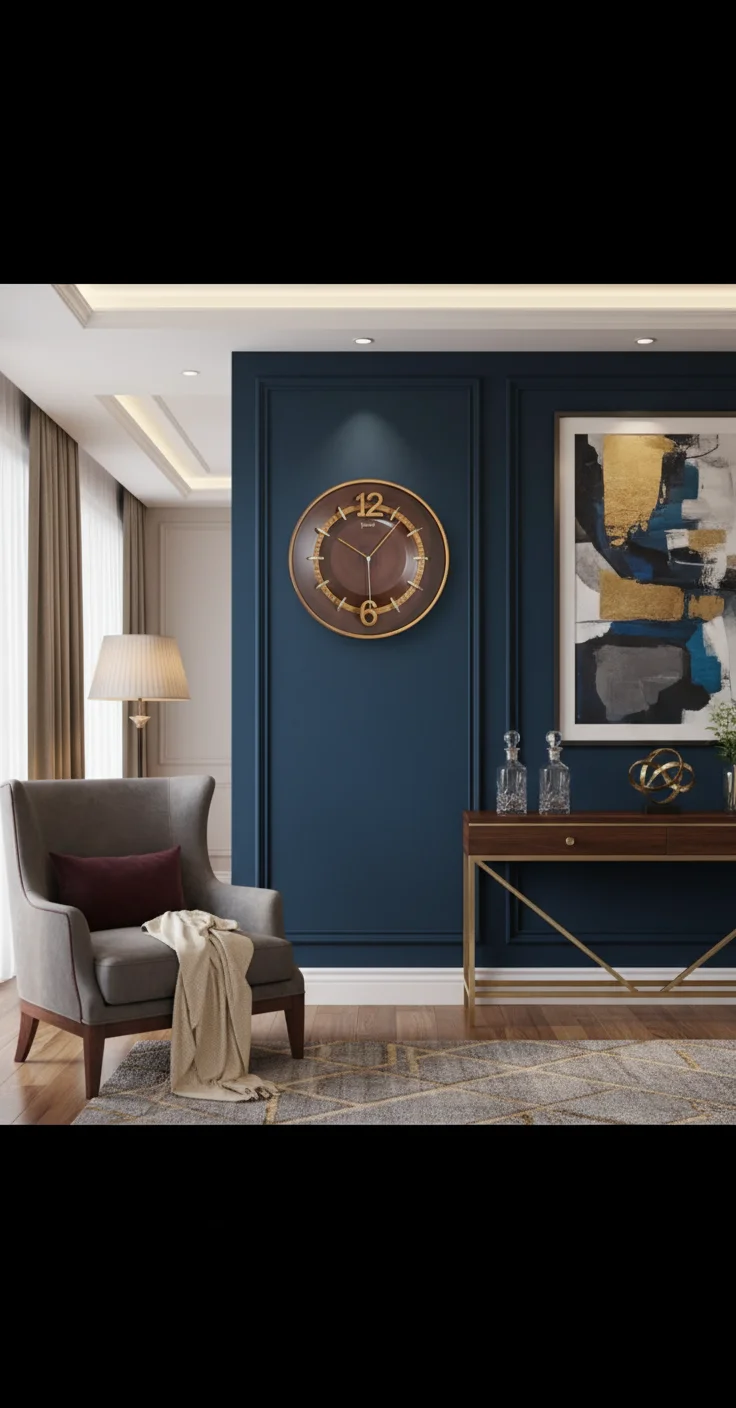 Sizzero 1806 Bronze Wall Clock - Modern Elegance - Decor 14