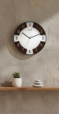 Sizzero 1408 Modern Wall Clock - Brown - Sizzero - Wall Clock 14 inch - Wall Clock,  Sizzero,  Modern Clock - Image 7