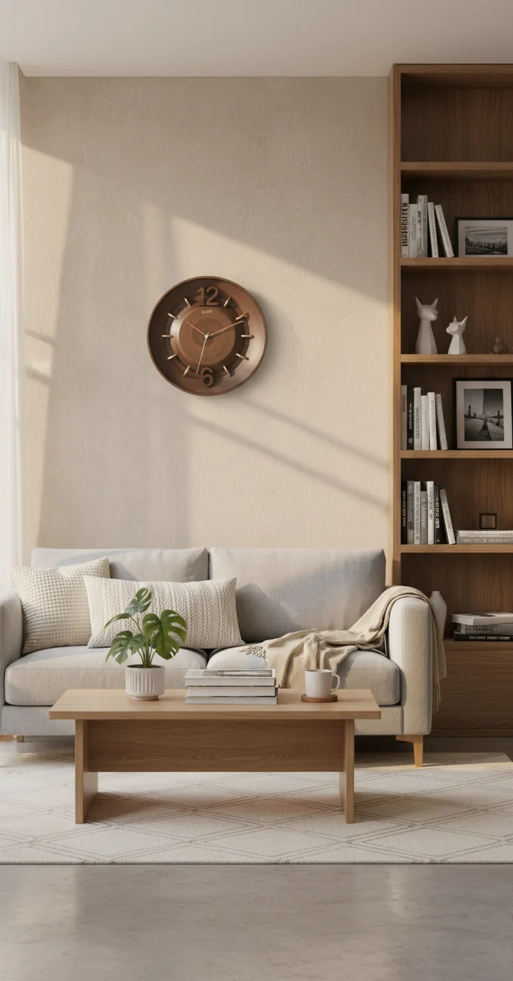 Sizzero 1806 Bronze Wall Clock - Modern Elegance - Decor 10