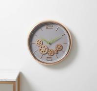 Striking Industrial Gear Wall Clock - Champagne Gold - The clock Factory - Wall Clock 16 inch - Wall Clock,  Industrial Chic,  Modern Decor - Image 7