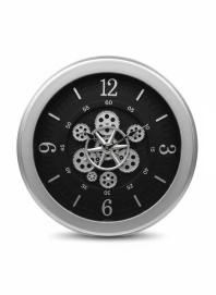 Sapna 3451 Gear Wall Clock - Silver & Black - Sapna - Wall Clock 20 inch - Wall Clock,  Gear Clock,  Metal Clock - Image 8