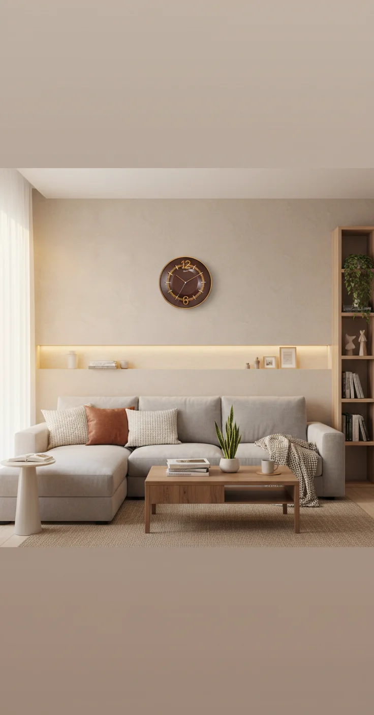 Sizzero 1806 Bronze Wall Clock - Modern Elegance - Decor 13