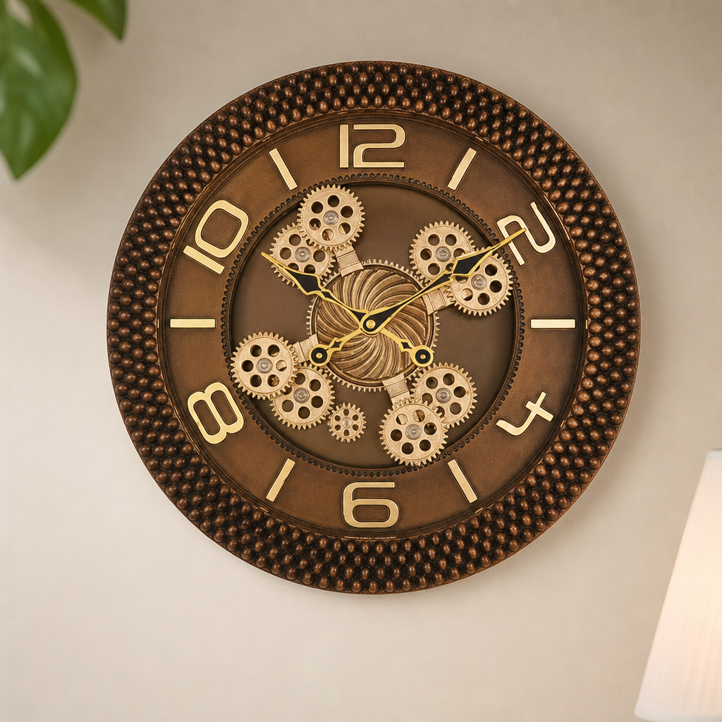 Sapna 3621 Decorative Gear Wall Clock